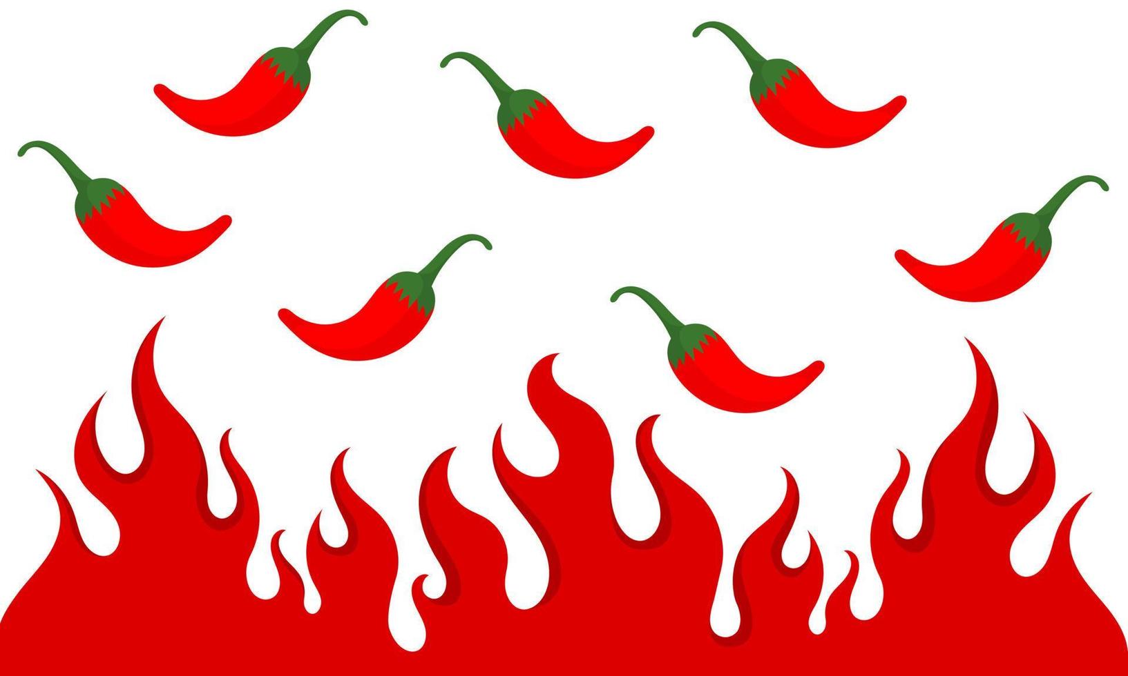 ilustración con un rediseño de tema picante vector