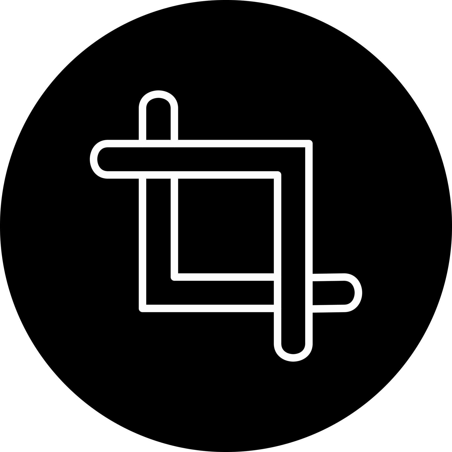 Crop Vector Icon 16546996 Vector Art at Vecteezy