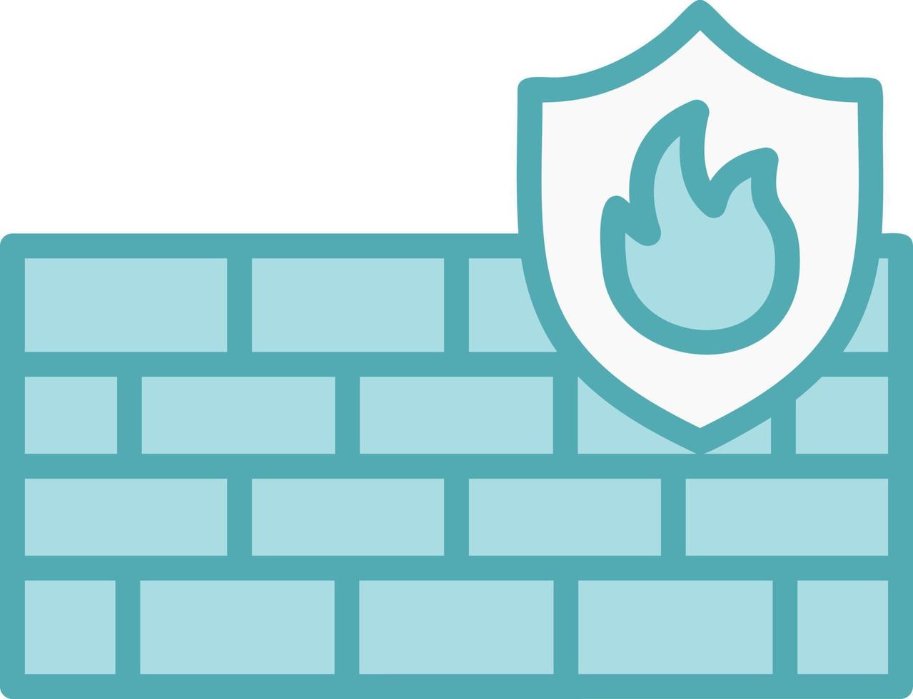 icono de vector de firewall