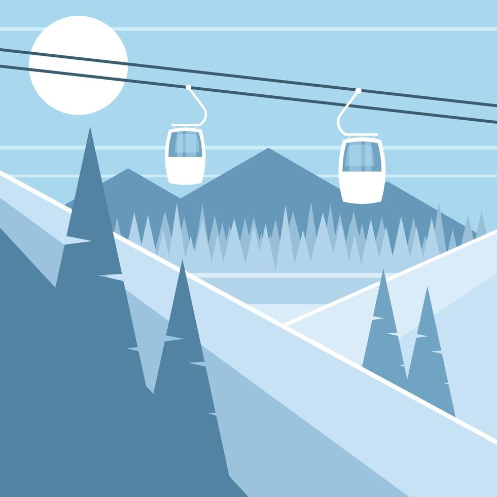 Cable car vector design