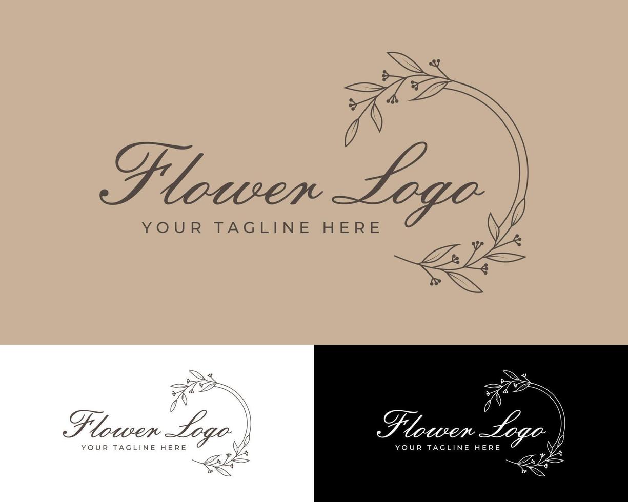 Flower logo design vector