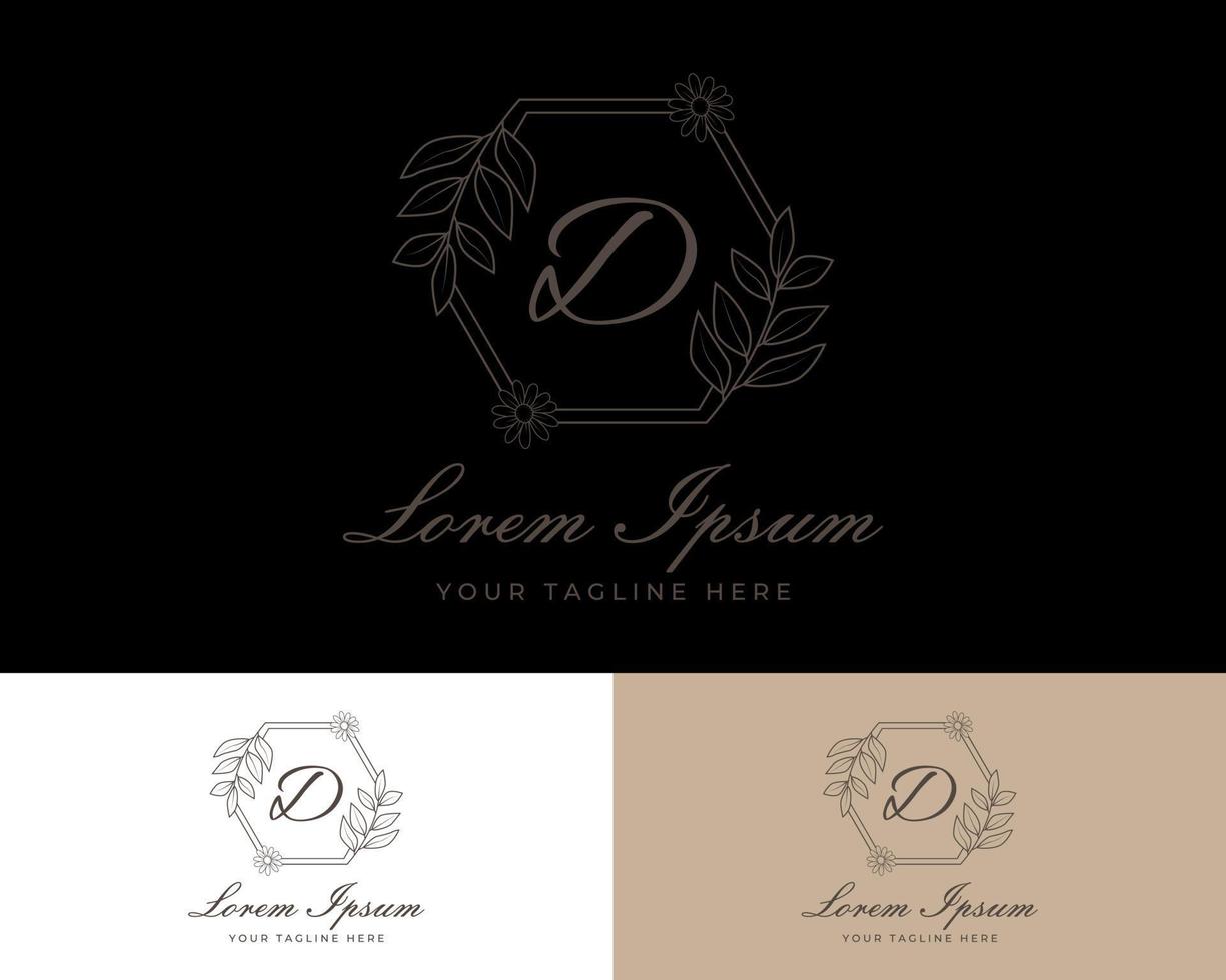 Letter D luxury premium logo. vector