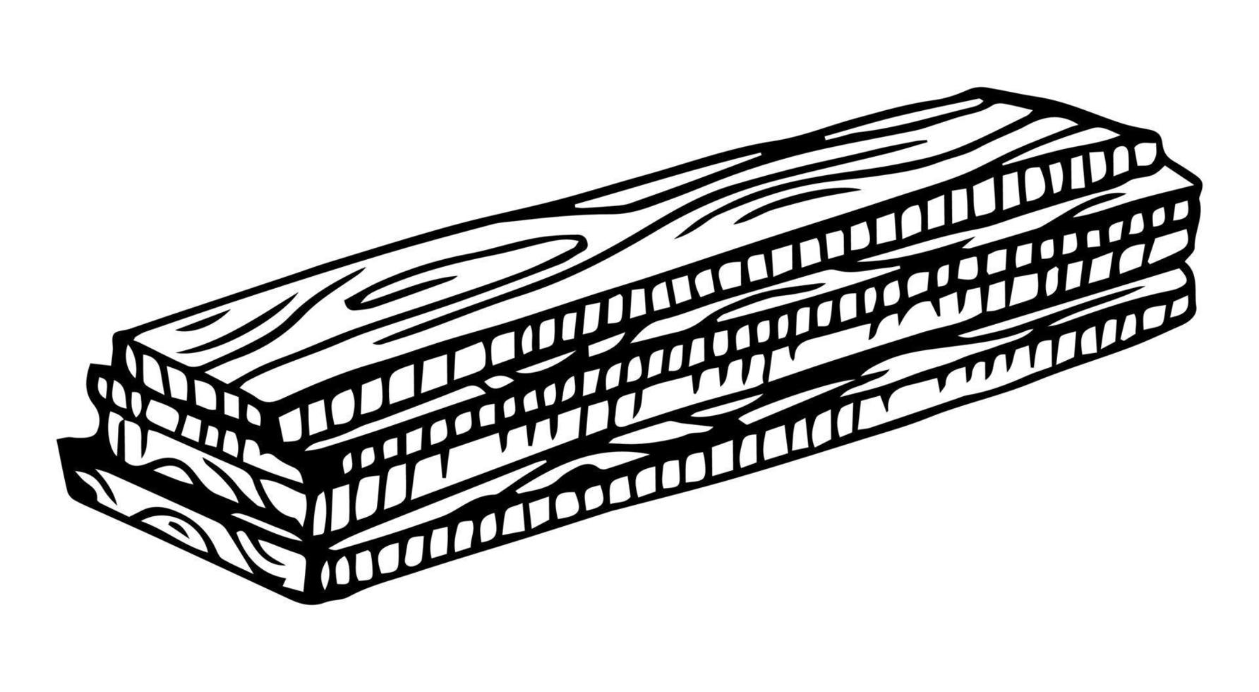 wooden board, vector illustration black color 16547552 Vector Art at
