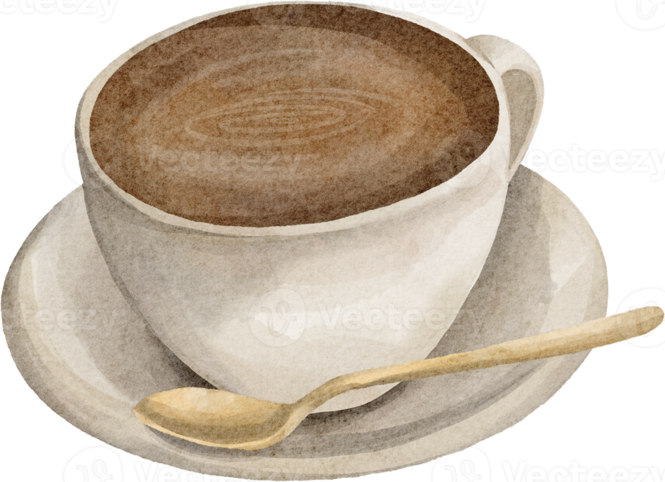 acquerello caffè tazza png