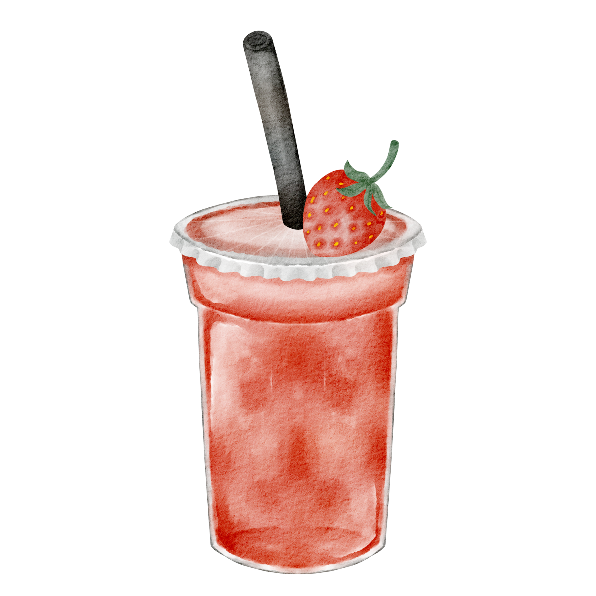 watercolor strawberry juice 16547696 PNG