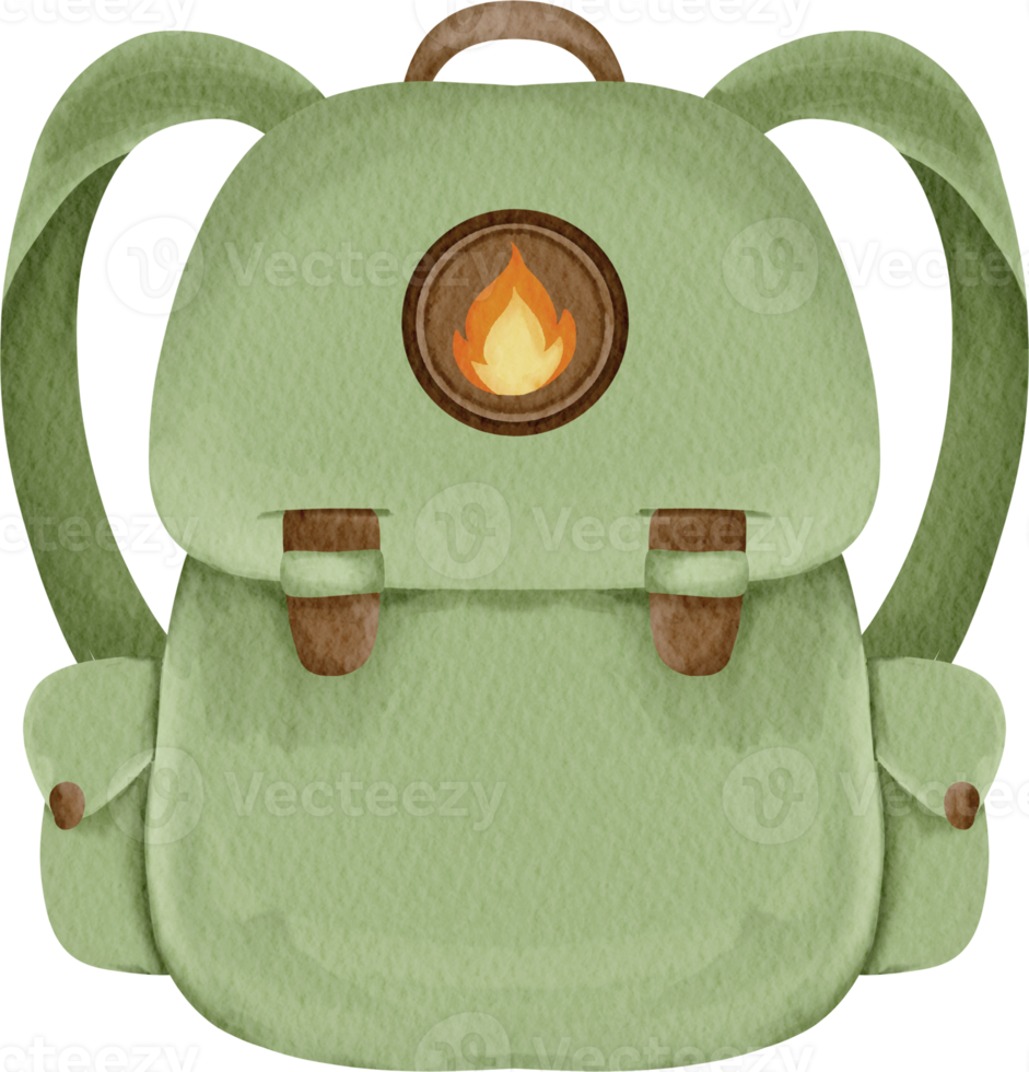 imágenes prediseñadas de mochila acuarela png