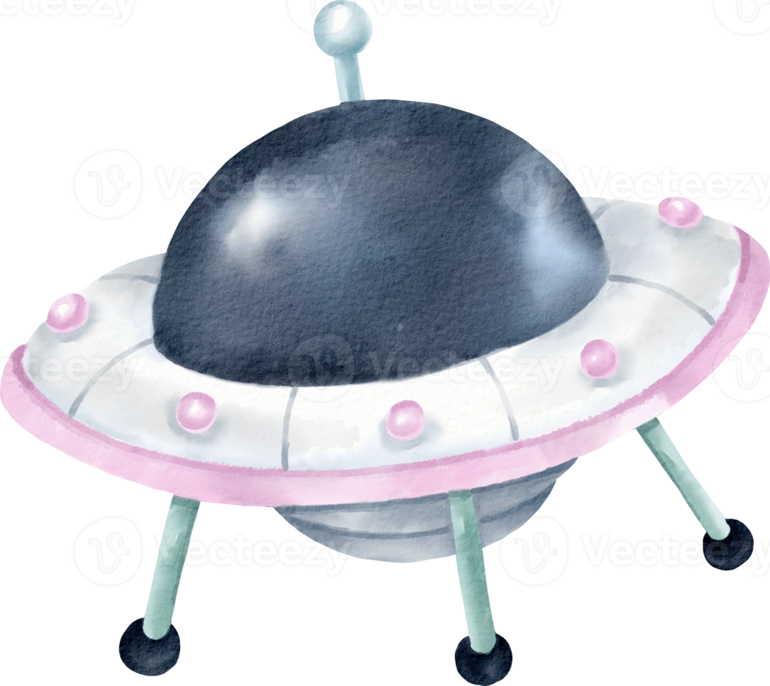 aquarela ufo clipart png