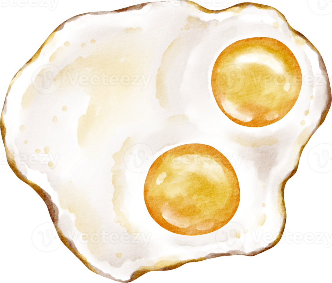 Scrambled egg on pan watercolor 22418334 PNG