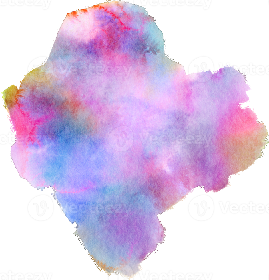 watercolor stain rainbow png