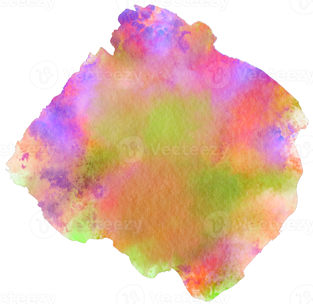 watercolor stain colorful png