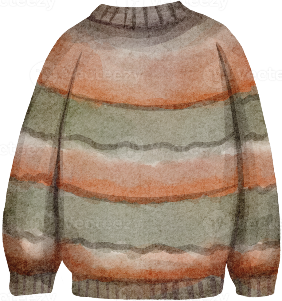 watercolor sweater clip art png