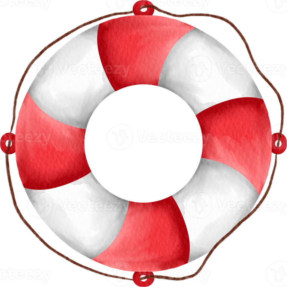 watercolor life buoy png