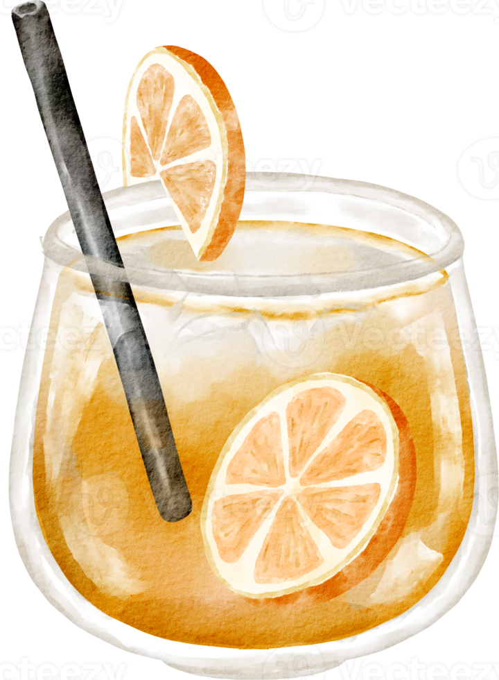 vattenfärg orange juice png