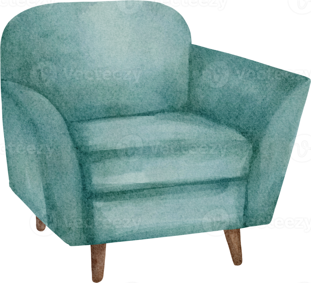 watercolor couch clip art png