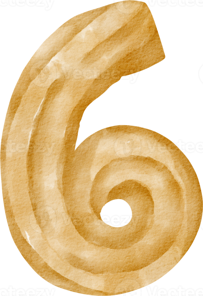 number cookie six png