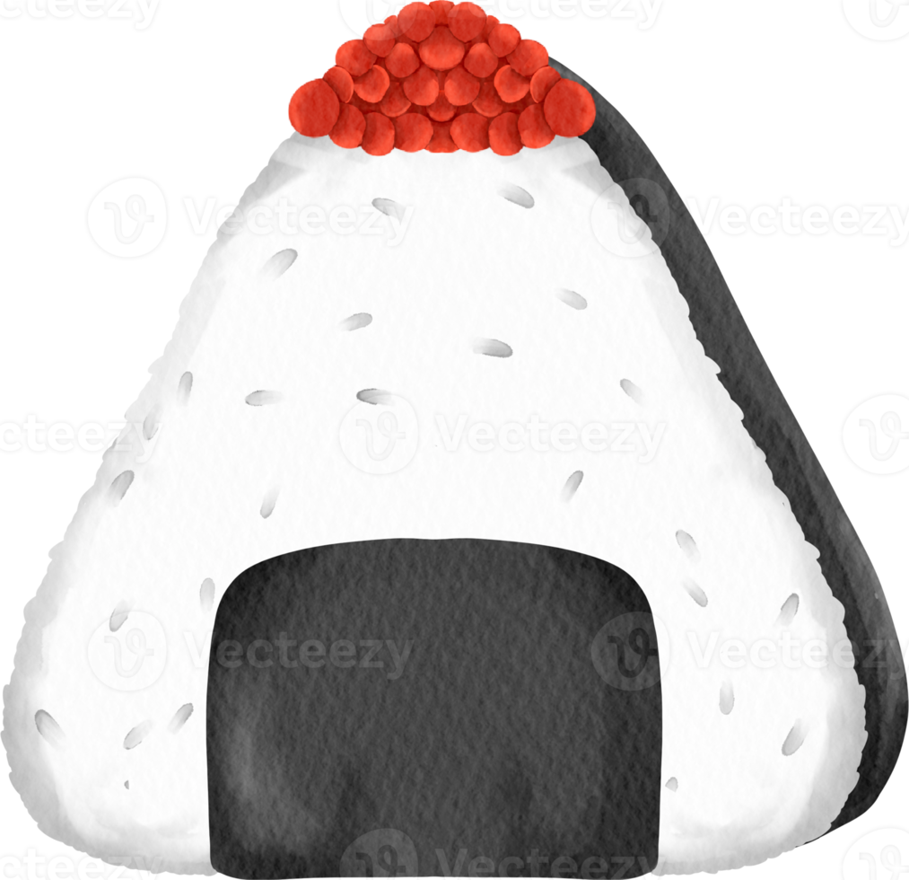 watercolor onigiri clip art png