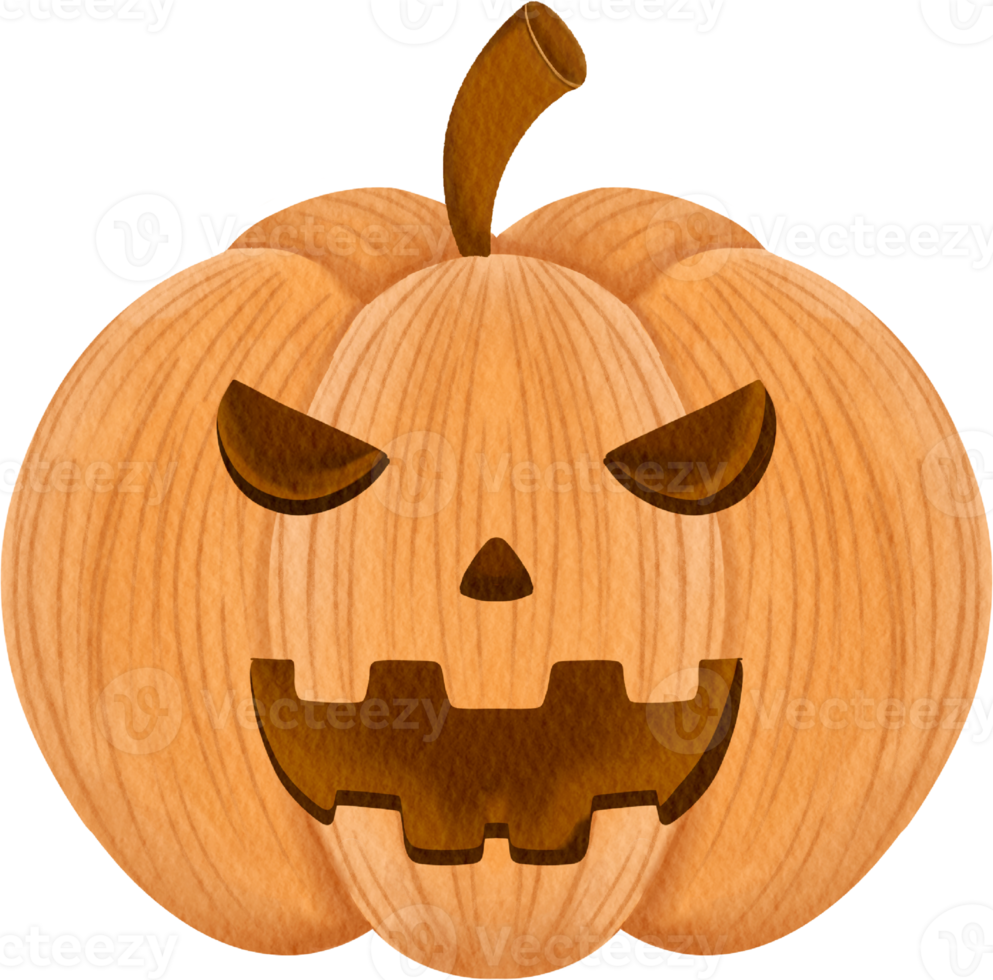 watercolor halloween pumpkin png