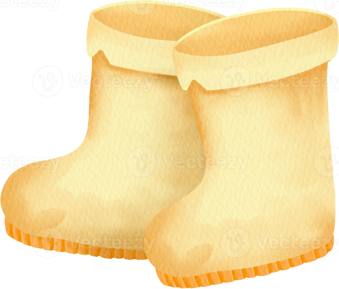 botas aquarela clipart fofo png