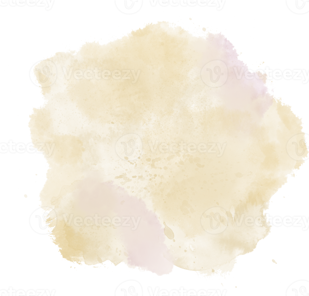 Aquarell mit gelbem Fleck png