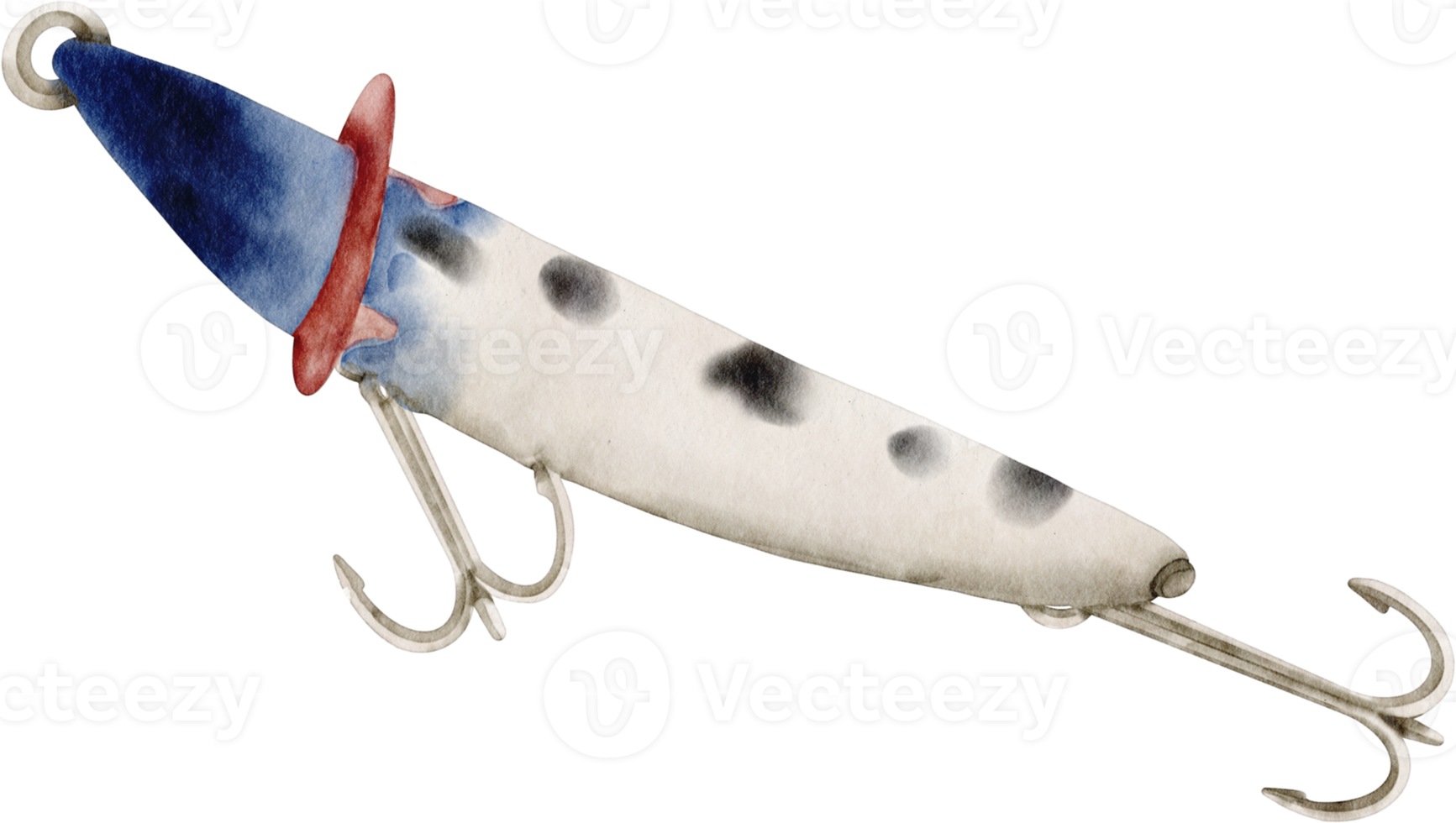 watercolor fishing bait png