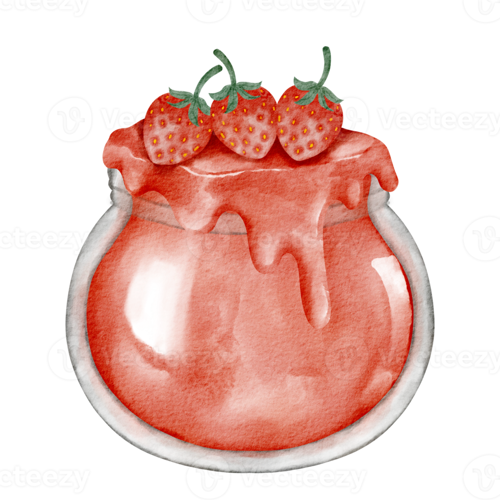 acquerello fragola marmellata png