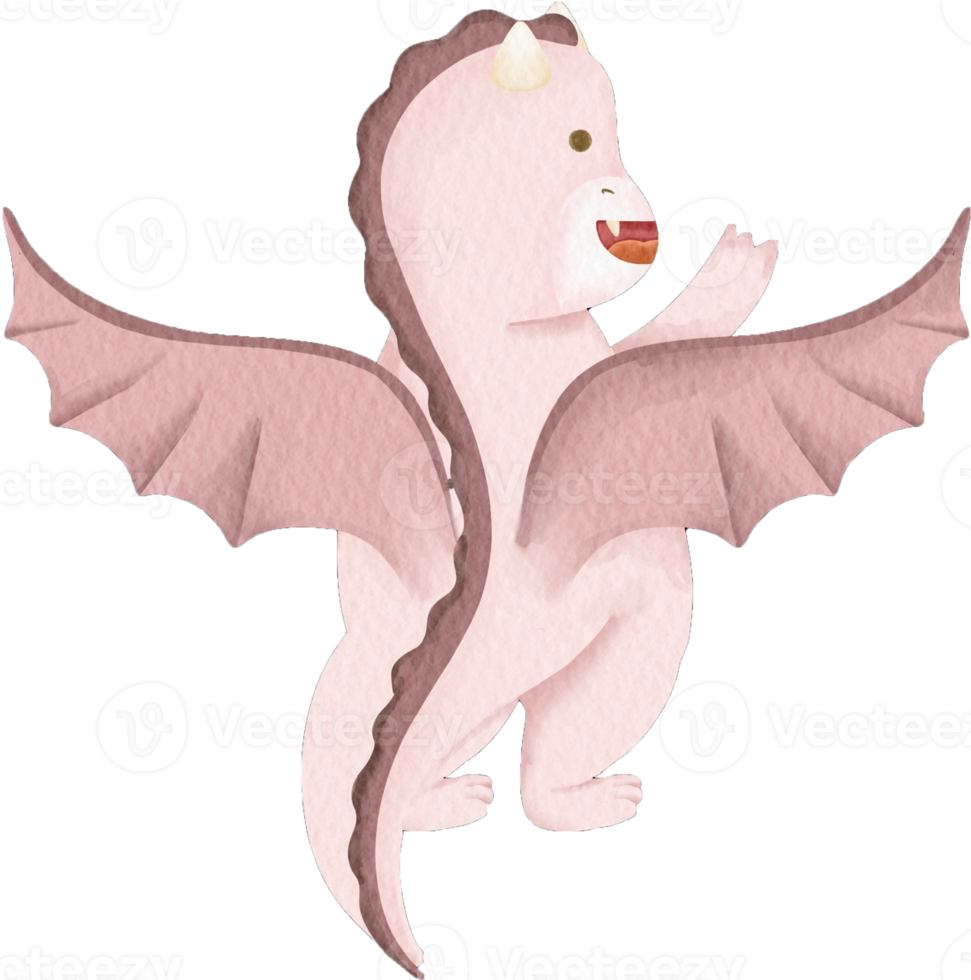 acuarela dragón clip art bebé png