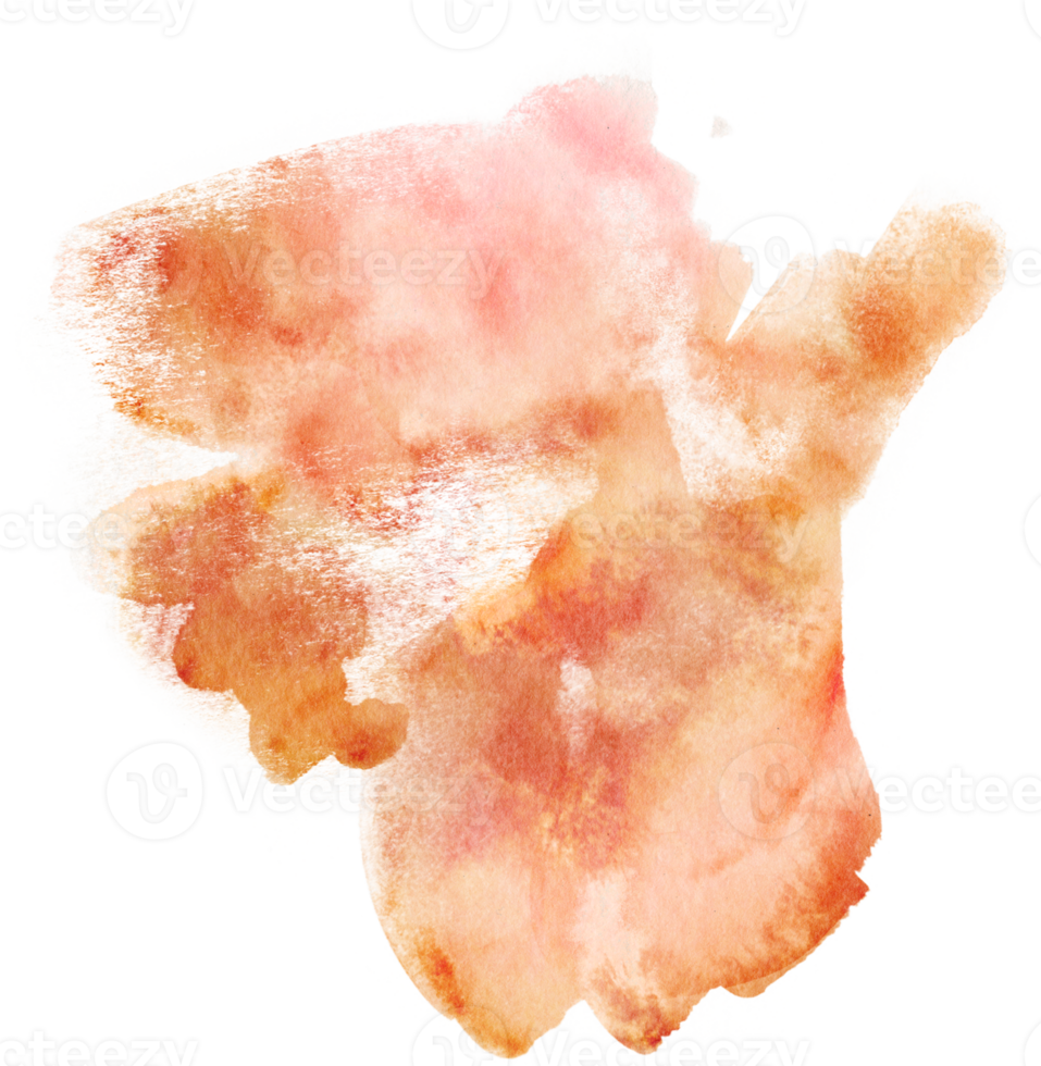orange splotch watercolor png