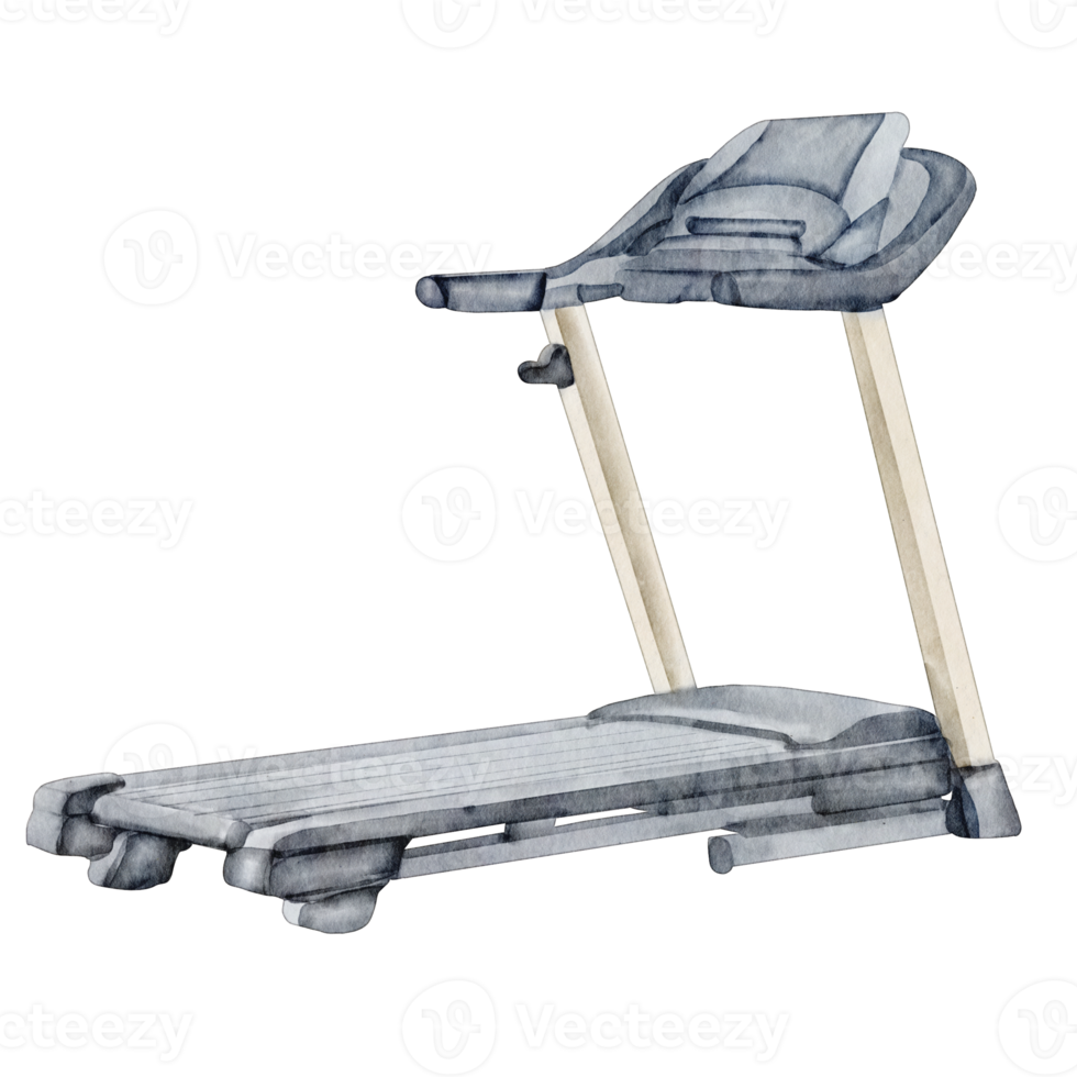 watercolor gym treadmill png