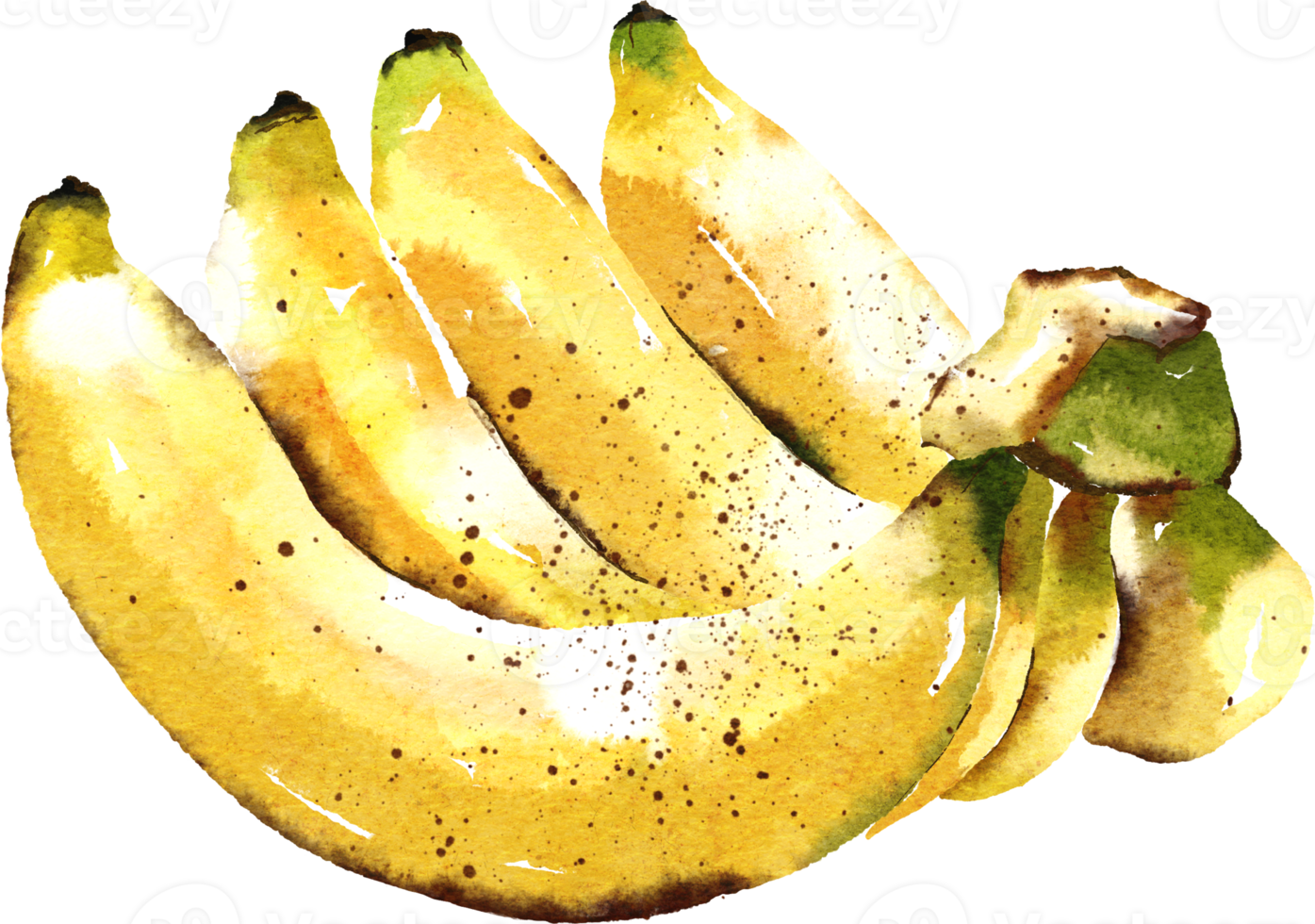 Banane handgezeichnete Aquarellmalerei png