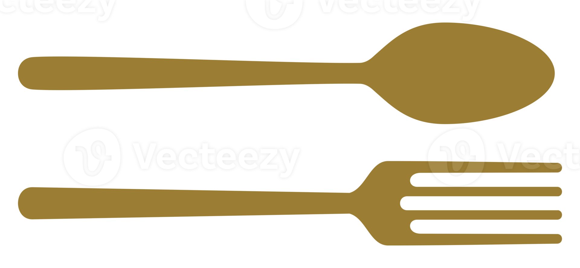 cuillère et fourchette pour le symbole d'icône pour le logo, le pictogramme ou l'élément de conception graphique. formatpng png