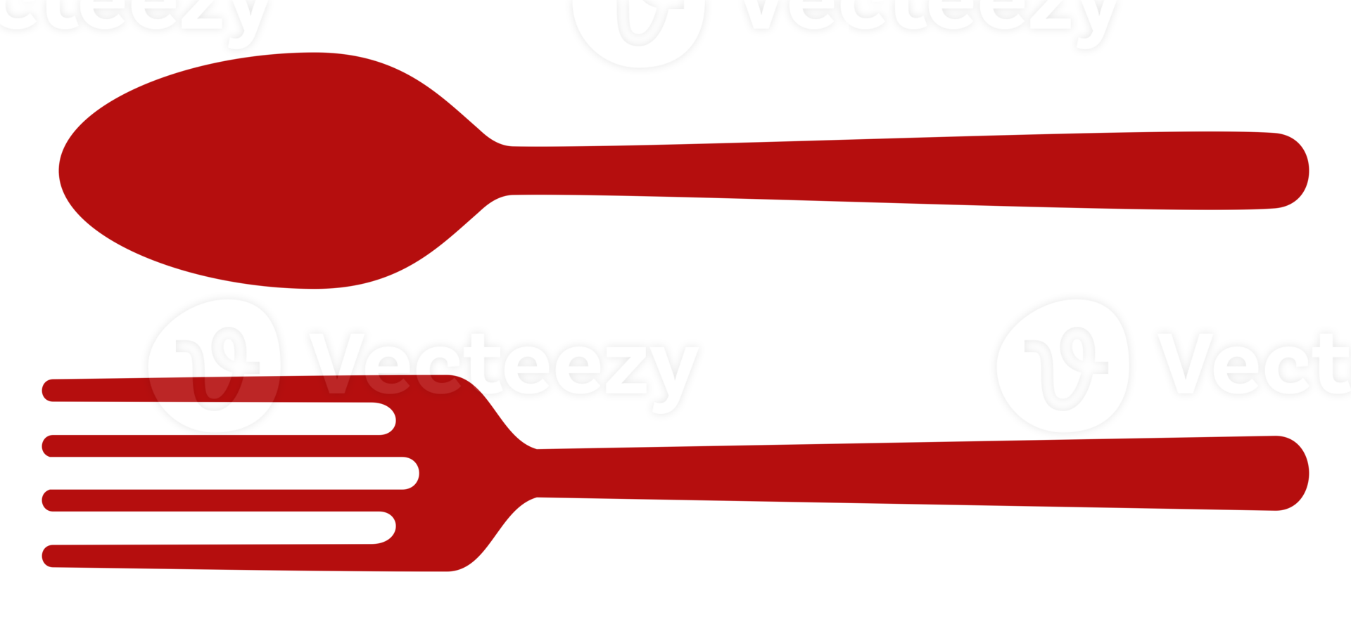 Spoon and Fork for Icon Symbol for Logo, Pictogram or Graphic Design Element. Format PNG