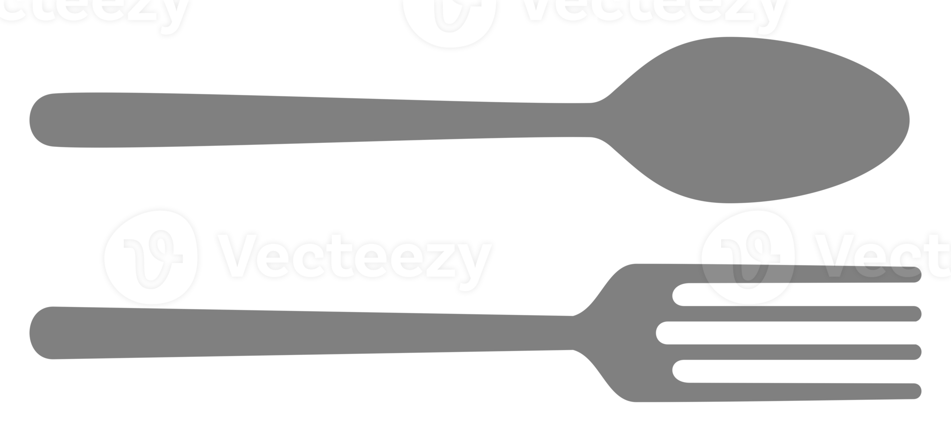 lepel en vork voor icoon symbool voor logo, pictogram of grafisch ontwerp element. formaat PNG