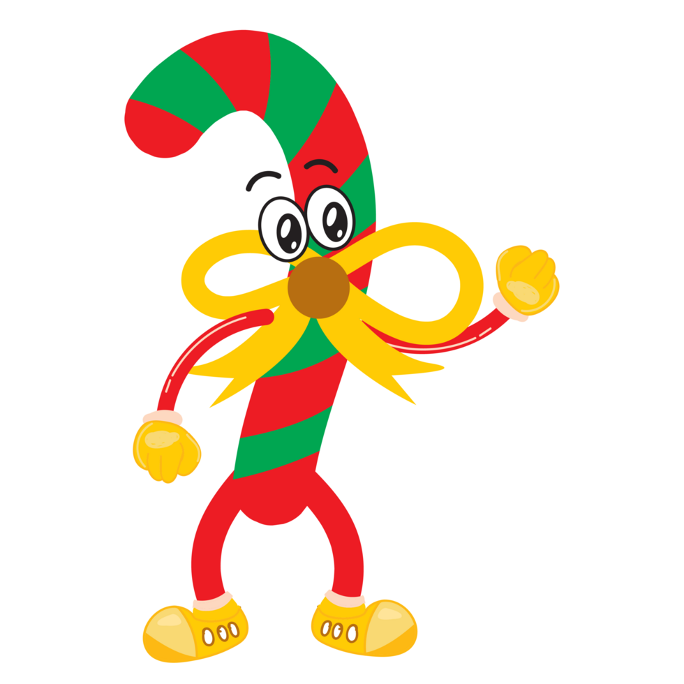 söt jul tecknad serie maskot karaktär png