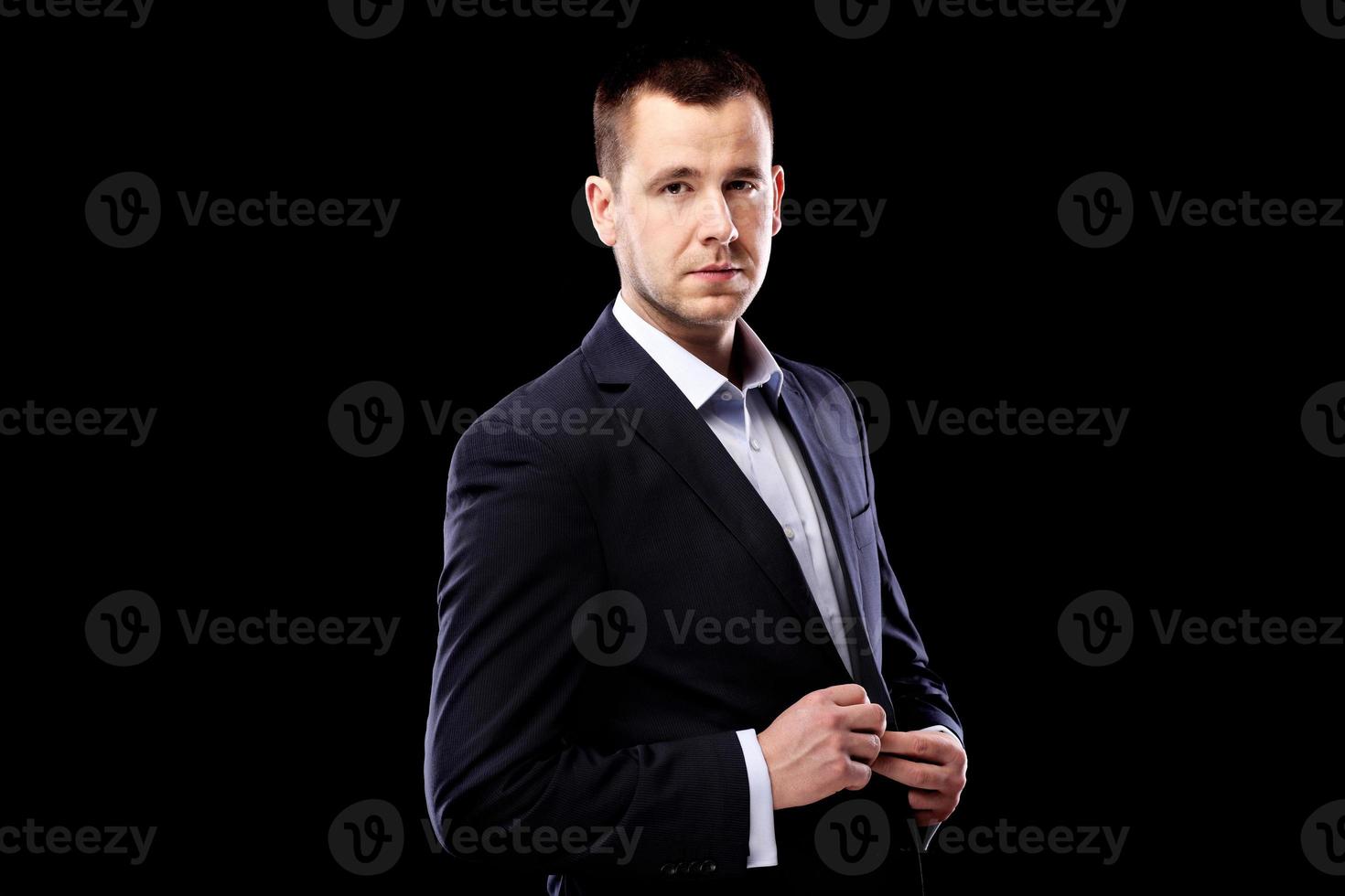 Handsome man on suit photo