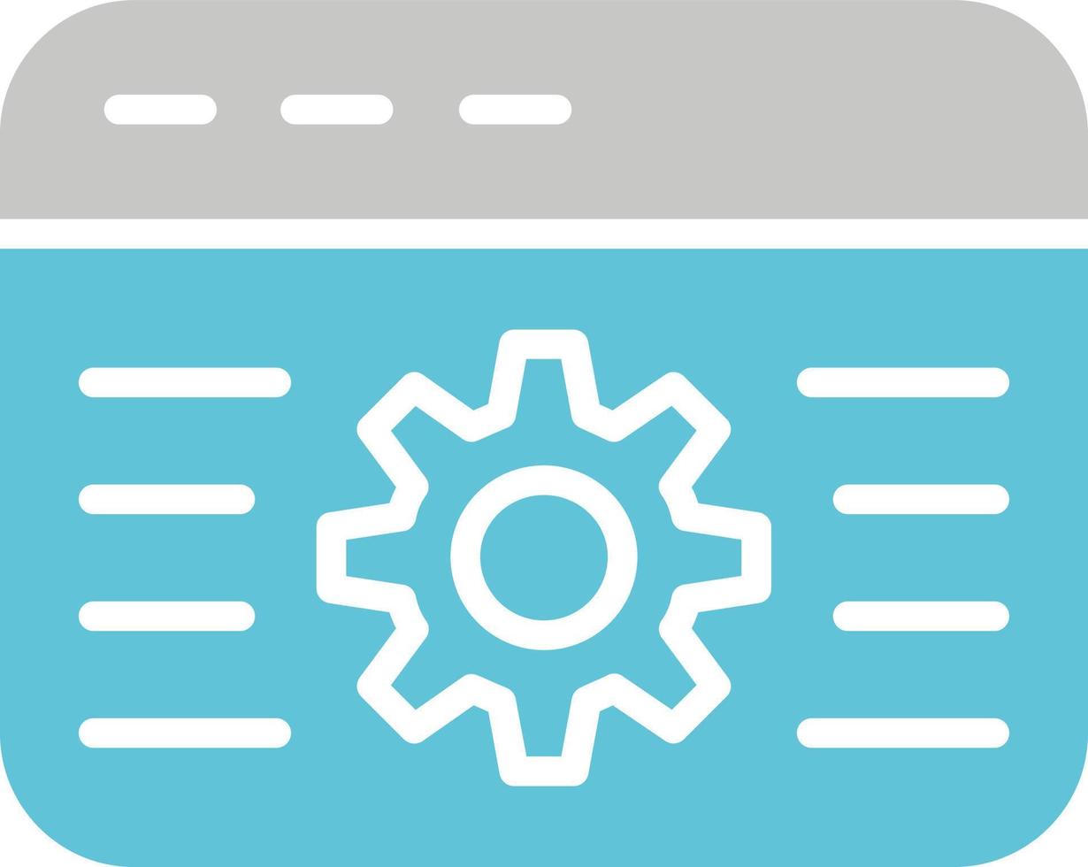Browser Settings Vector Icon
