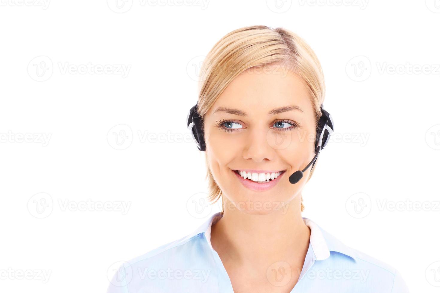 Call center worker photo