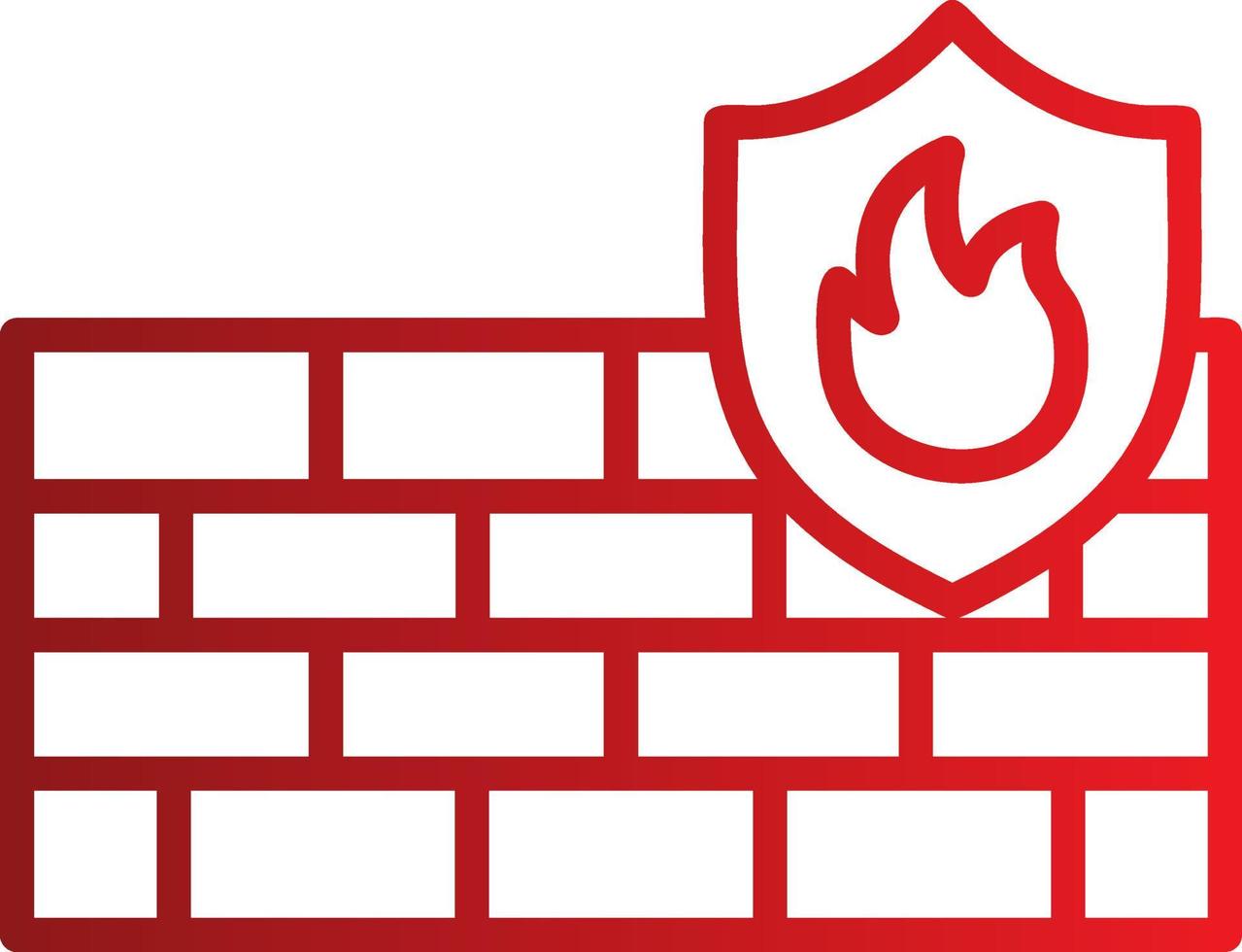 icono de vector de firewall