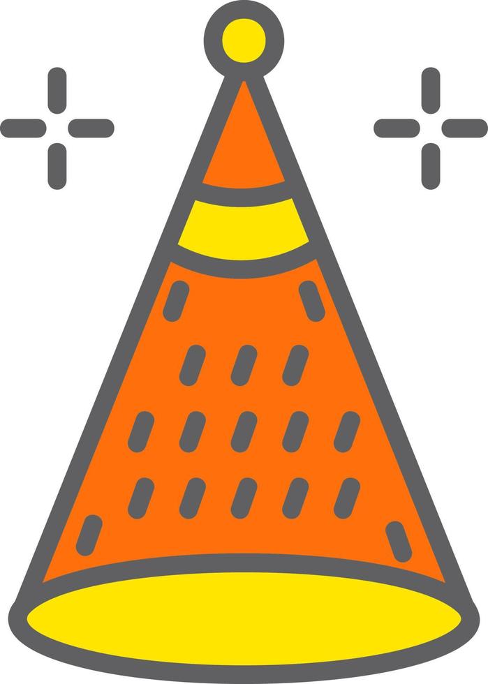 icono de vector de sombrero de fiesta