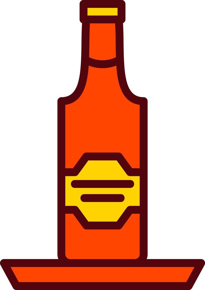 icono de vector de botella de cerveza