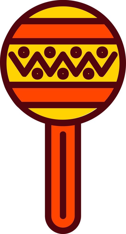 icono de vector de maracas