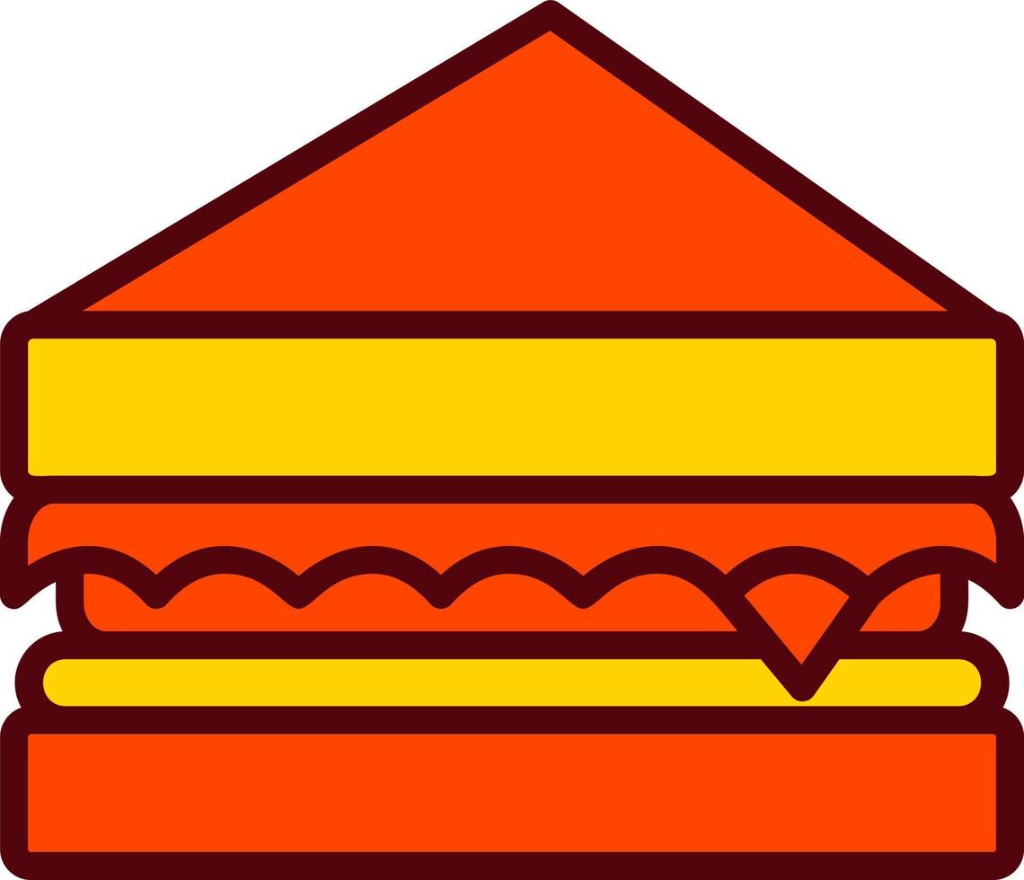 icono de vector de sándwich