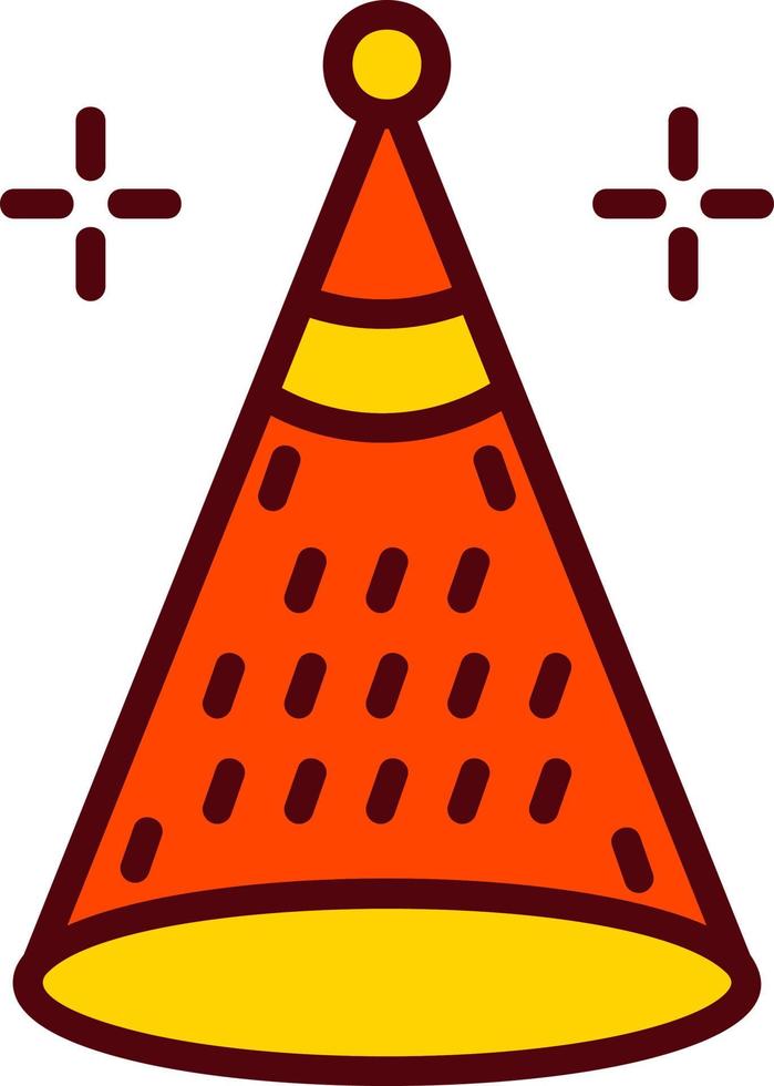 icono de vector de sombrero de fiesta