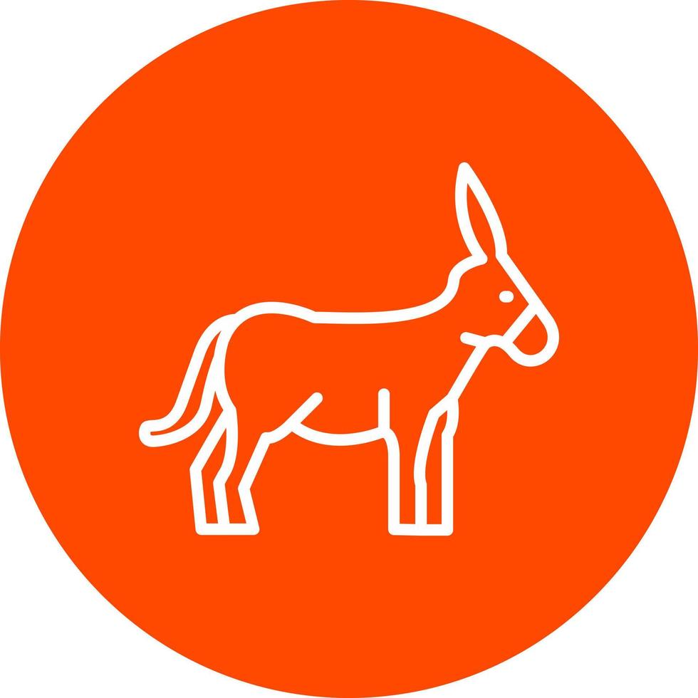 icono de vector de burro