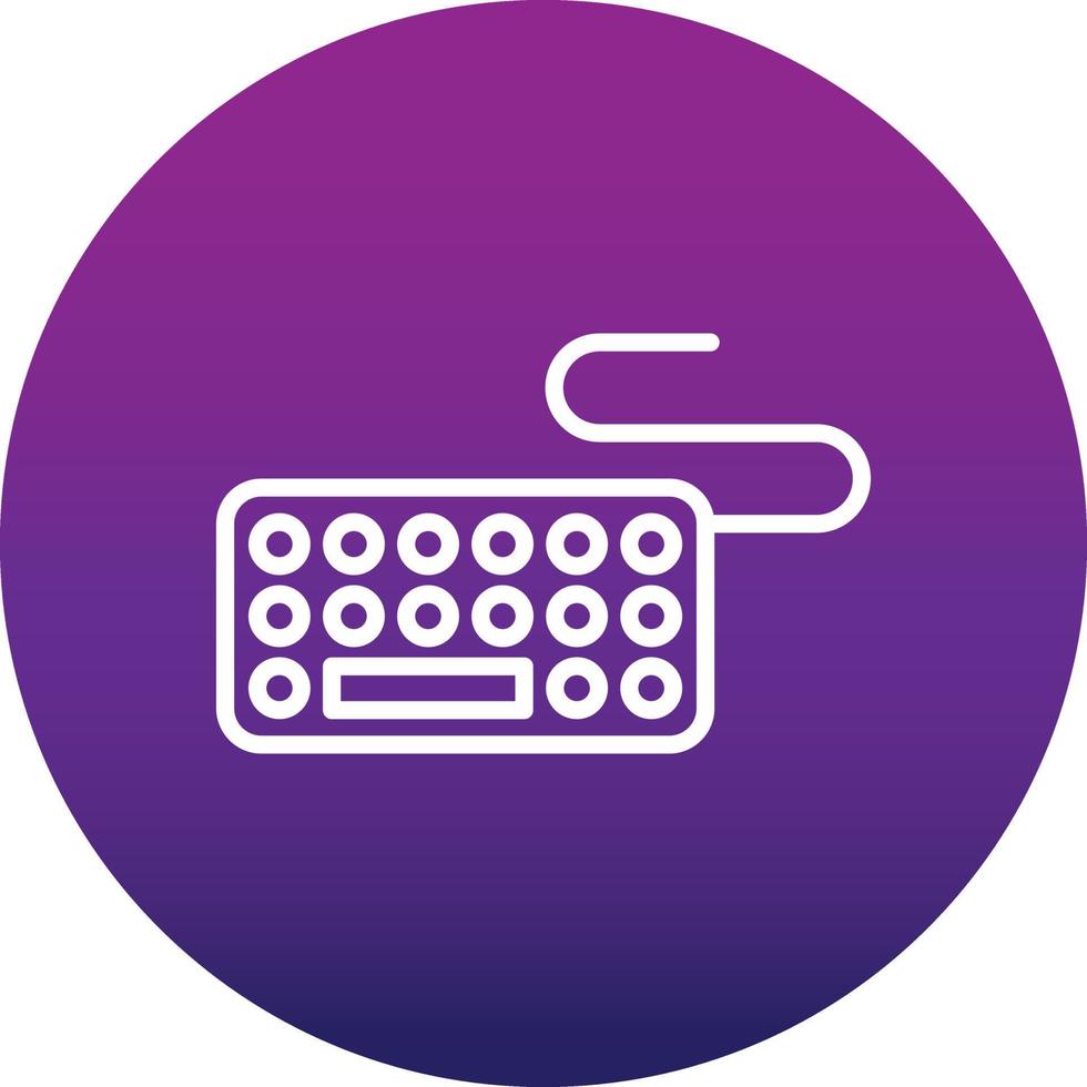 Digital  Keyboard Vector Icon