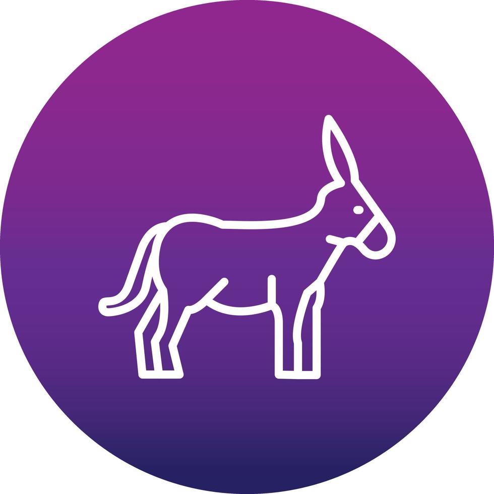 icono de vector de burro