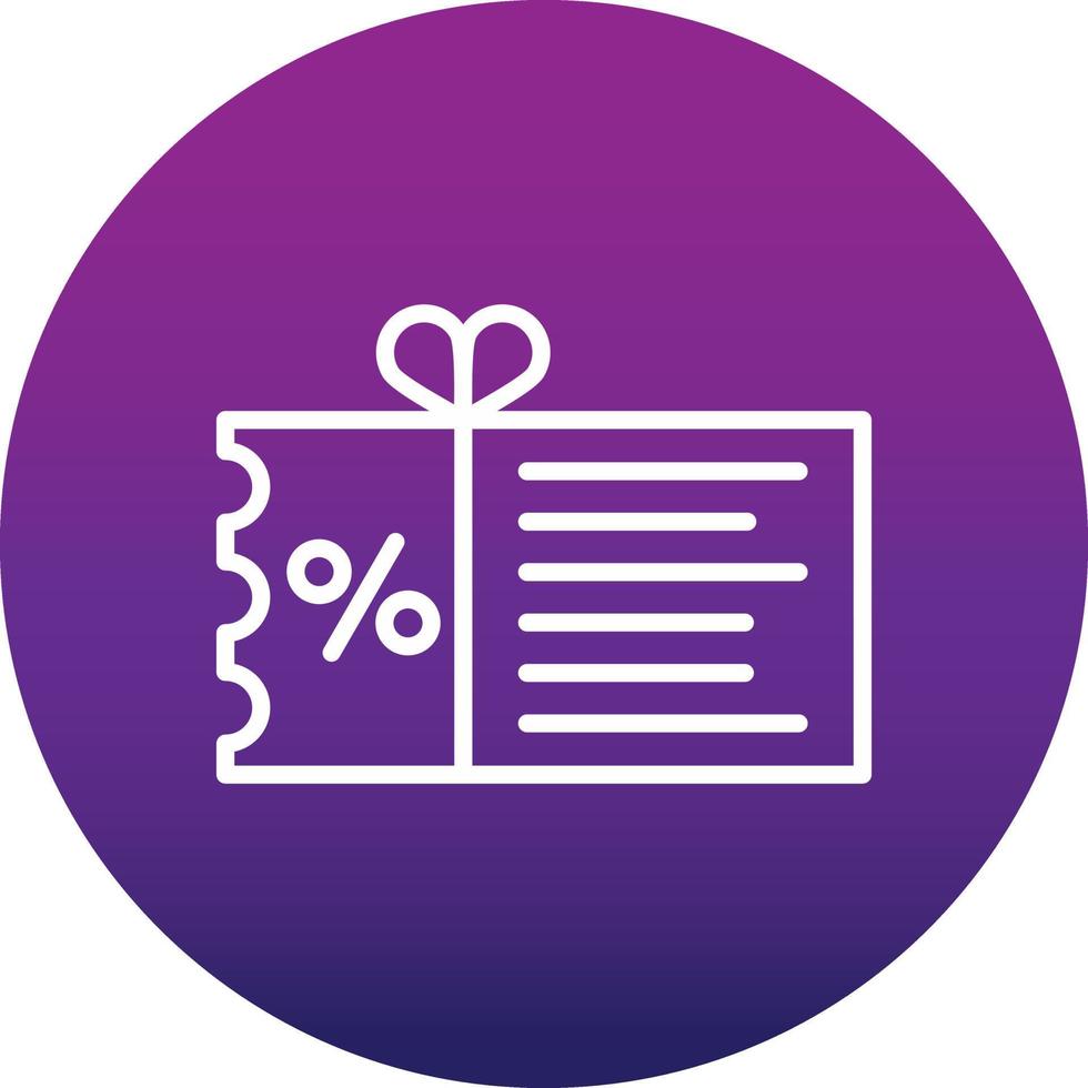 Gift Voucher Vector Icon