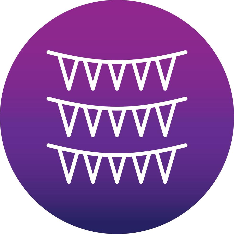 Bunting Vector Icon