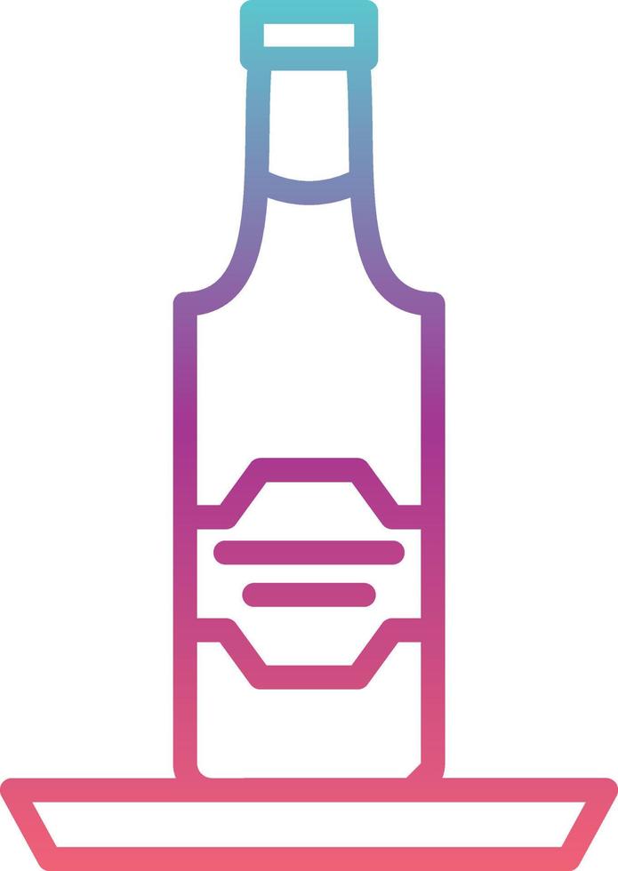 icono de vector de botella de cerveza