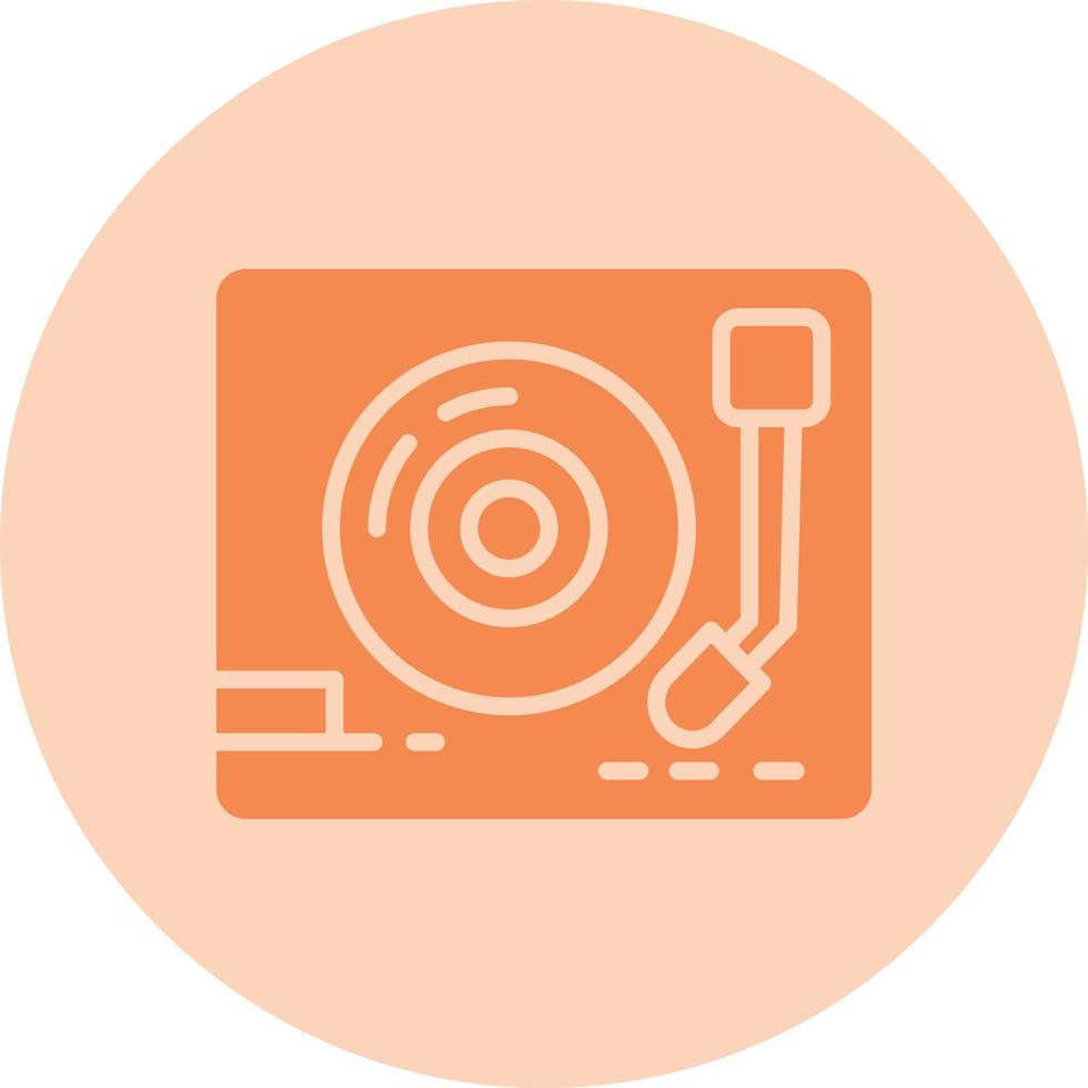 icono de vector de tocadiscos