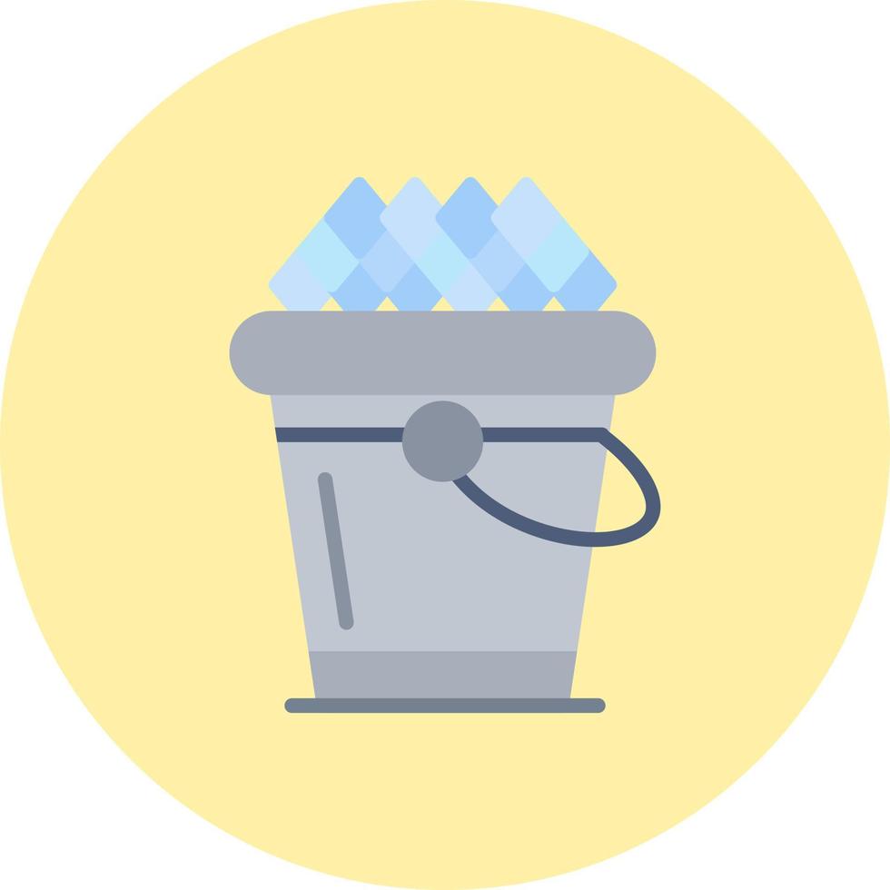 Ice Bucket Vector Icon